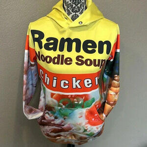 Pizoff Ramen Chicken Noodle Soup Hoodie 
Size small